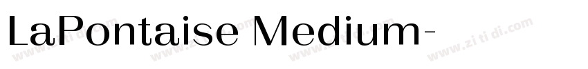 LaPontaise Medium字体转换